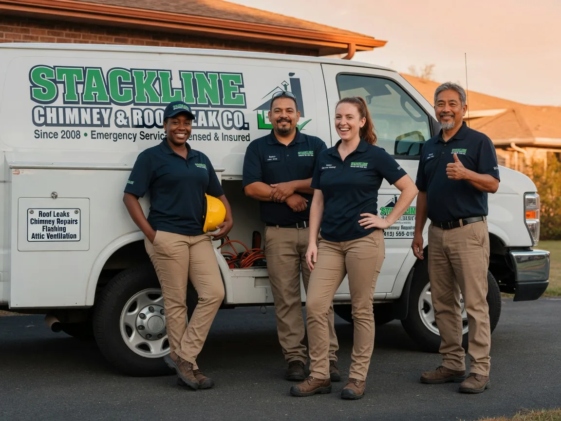 Chimney flashing repair company in Manvel, TX